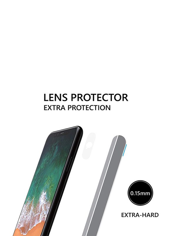 Amazing Thing Apple iPhone X Supreme Glass Special Edition Front and Back Tempered Glass Screen Protector, with Lens Protection, Black