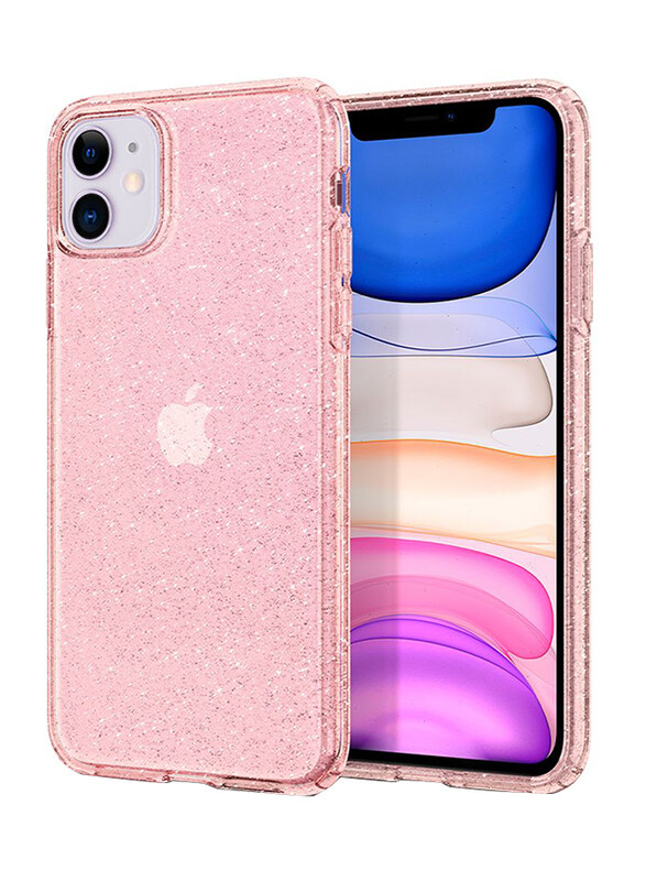 

Spigen Apple iPhone 11 Liquid Crystal Glitter Mobile Phone Case Cover, Rose Quartz