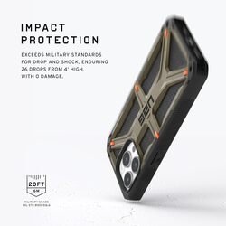 Urban Armor Gear UAG Monarch Kevlar for iPhone 15 Pro Max case cover (20 Feet Drop Tested) - Kevlar Elemental Green