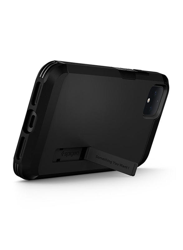 Spigen Google Pixel 4 Tough Armor Mobile Phone Case Cover, with Extreme Impact Foam, Black