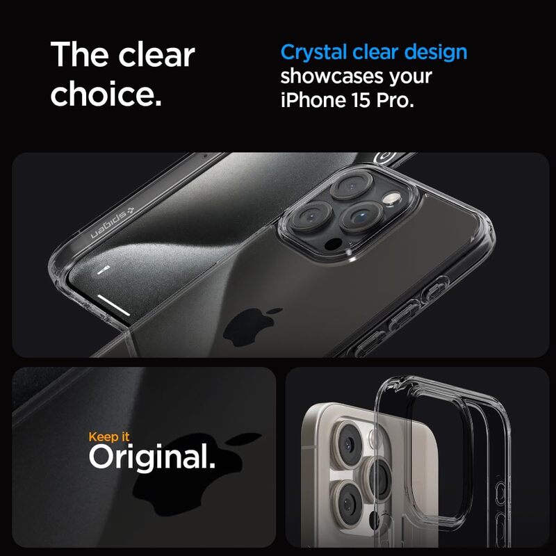 Spigen iPhone 15 Pro case cover Ultra Hybrid - Space Crystal