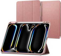 Spigen Urban Fit designed for iPad Pro 11 inch case cover M4 (2024) with Pencil Holder - Rose Gold