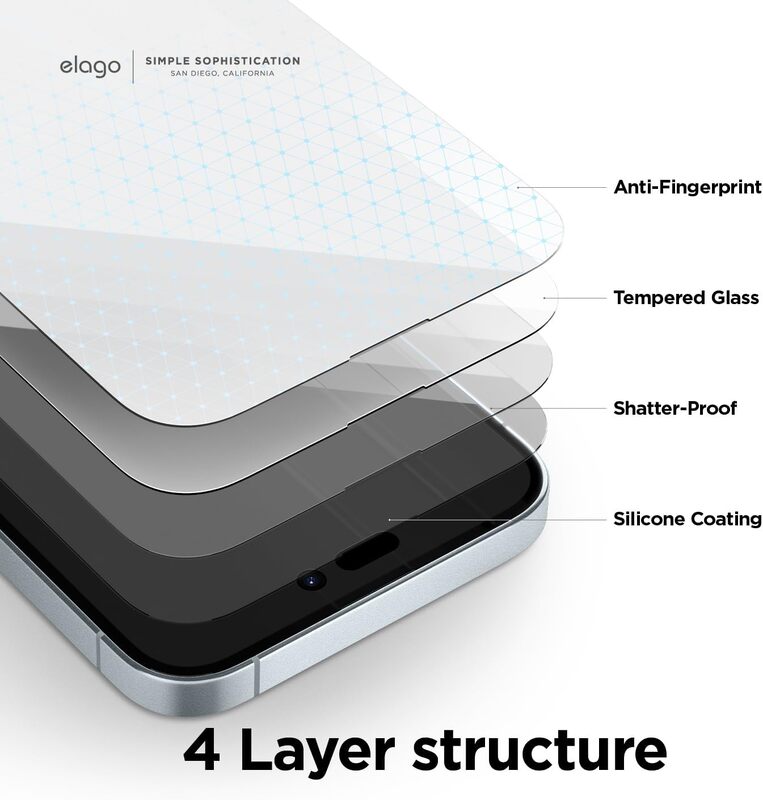 Elago Tempered Glass for iPhone 15 Screen Protector - 1 Pack