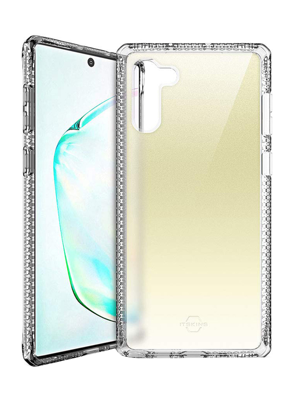 ITskins Samsung Galaxy Note 10 Hybrid Spark Mobile Phone Case Cover, Dual Layer with Hexotek 2.0 Drop Protection, Gold