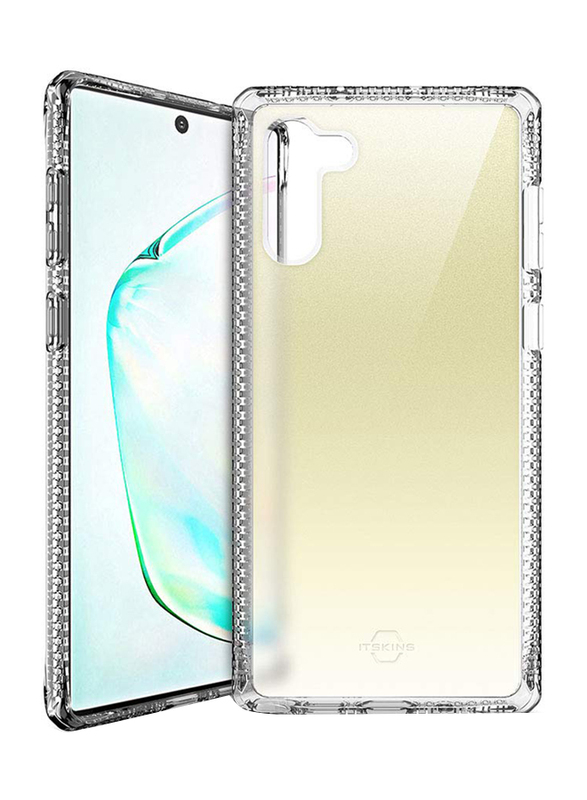 

ITskins Samsung Galaxy Note 10 Hybrid Spark Mobile Phone Case Cover, Dual Layer with Hexotek 2.0 Drop Protection, Gold