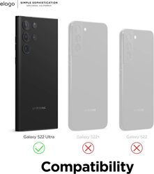 Elago Silicone for Samsung Galaxy S22 Ultra Case Cover - Black