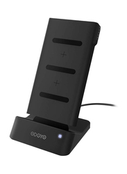 Odoyo 2in1 XC25 Wireless Charging Dock, Qi Enabled, 10W with Portable Battery Pack 6000mAh, Black