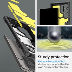 Spigen Samsung Galaxy S24 ULTRA case cover Tough Armor with Extreme Impact Foam - Gunmetal