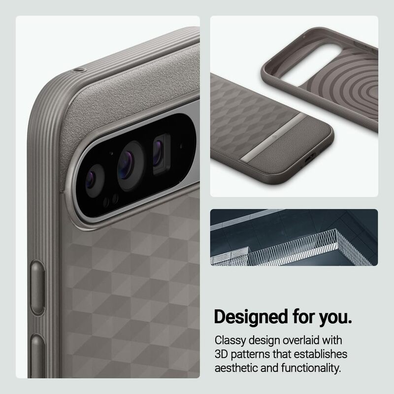 Caseology Google Pixel 9 Pro XL Parallax case cover - Ash Gray