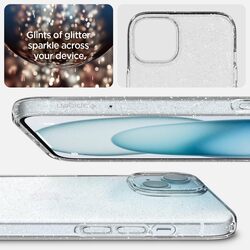 Spigen iPhone 15 case cover Liquid Crystal Glitter - Crystal Quartz