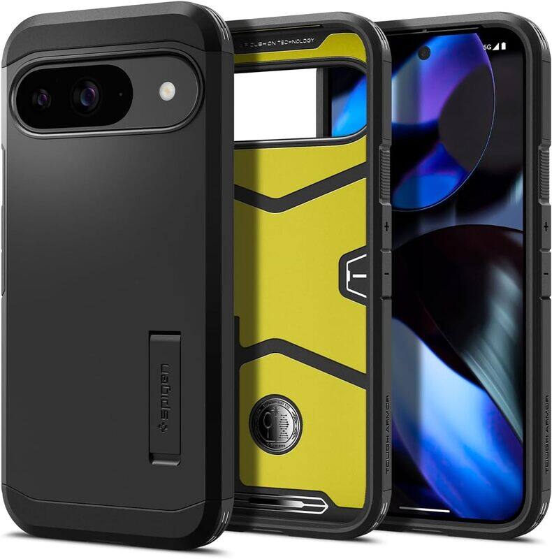 

Spigen Google Pixel 9 / Pixel 9 PRO Tough Armor with Extreme Impact Foam case cover - Black