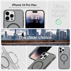 Spigen Ultra Hybrid (MagFit) for iPhone 14 Pro Max Case Cover with MagSafe - Frost Black