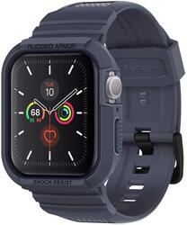 Spigen Apple Watch 44mm Series 6/SE/5/4  TPU band with case cover Rugged Armor PRO - Charcoal Gray
