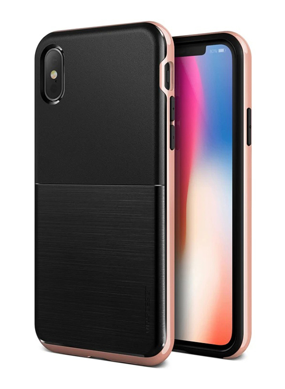 Vrs Design Apple iPhone X High Pro Shield Mobile Phone Case Cover, Rose Gold