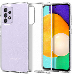 Spigen Samsung Galaxy A52 5G and Samsung Galaxy A52 TPU Case Cover Liquid Crystal Glitter, Crystal Quartz