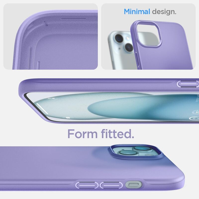 Spigen iPhone 15 case cover Thin Fit - Iris Purple