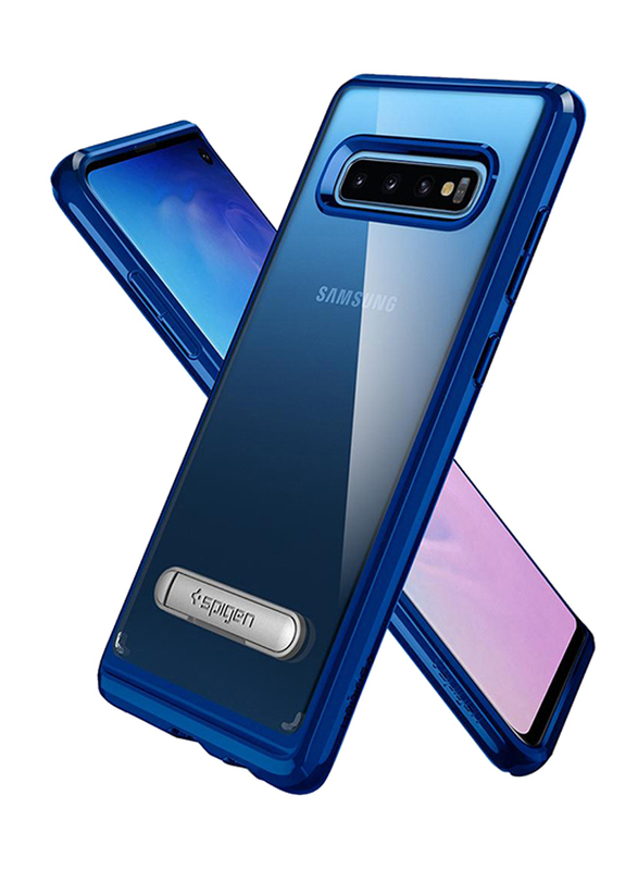 Spigen Samsung Galaxy S10 Ultra Hybrid S Kickstand Mobile Phone Case Cover, Prism Blue