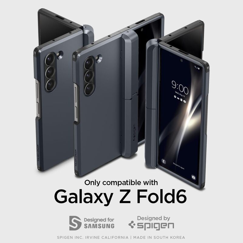 Spigen Tough Armor Pro P for Samsung Galaxy Z Fold 6 case cover (2024) - Metal Slate (S-Pen NOT included)