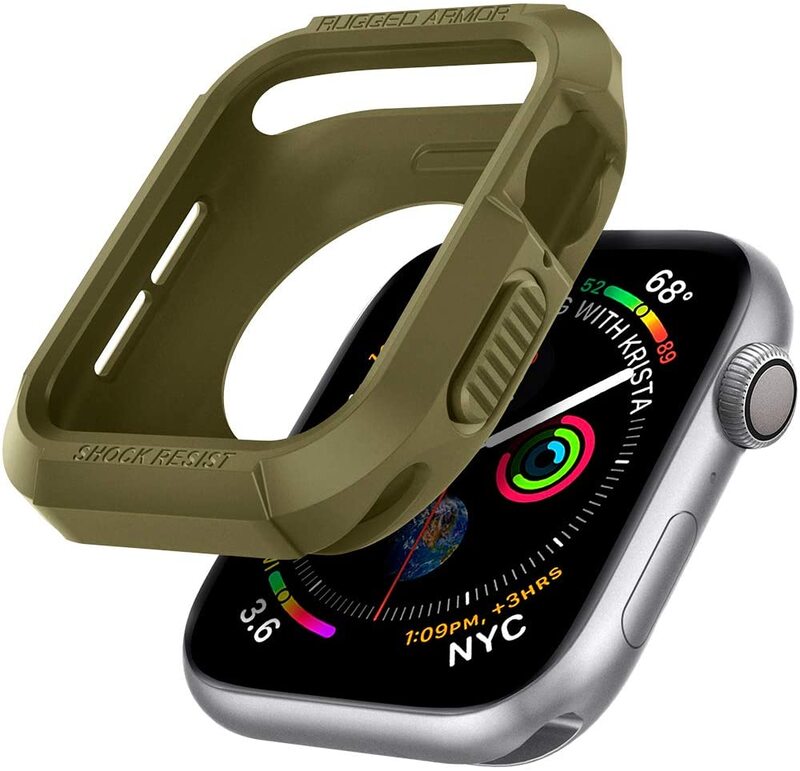 Spigen Apple Watch 40mm Series 6 /SE/5/4 TPU case cover Rugged Armor - Olive Green