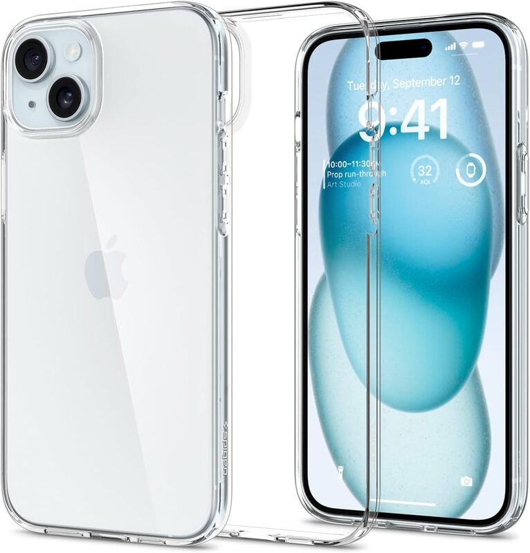 Spigen iPhone 15 Plus case cover Liquid Crystal - Crystal Clear