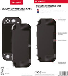 Gamewill Silicone Protective Case Cover for Nintendo Switch Lite, Black