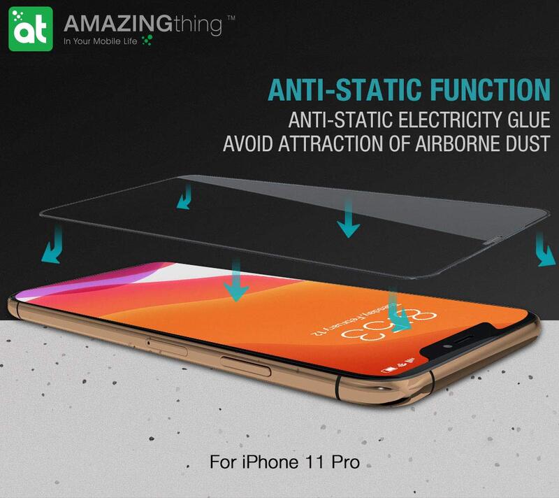 Amazing Apple Thing iPhone 11 Pro/ XS Supreme Glass Fully Covered 2.75D Tempered Glass Screen Protector, with Easy install Quick Installer Align Tray, Clear