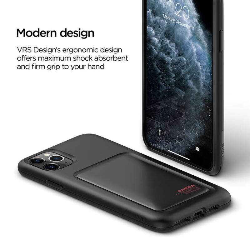 Vrs Design Apple iPhone 11 Pro Max Damda High Pro Shield Mobile Phone Case Cover, Matt Black