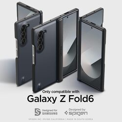 Spigen Slim Armor Pro for Samsung Galaxy Z Fold 6 case cover (2024) (Military Grade Protection) - Metal Slate