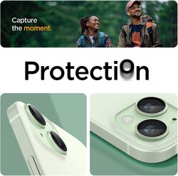 Spigen Glastr Ez Fit Optik PRO Camera Lens Screen Protector (2 Pack) for iPhone 15 Plus and iPhone 15 / iPhone 14 Plus/iPhone 14 - Green