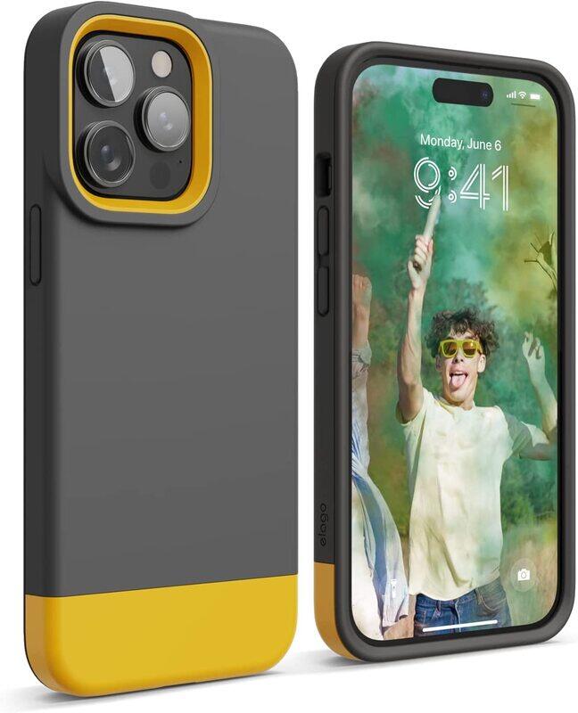 

Apple Elago Glide for iPhone 14 Pro Max Case Cover - Dark Grey Yellow