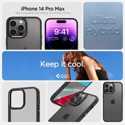 Spigen Ultra Hybrid for iPhone 14 Pro Max Case Cover - Frost Black