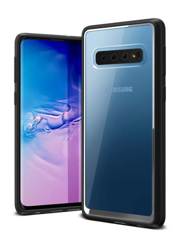 VRS Samsung Galaxy S10 Crystal Chrome Mobile Phone Case Cover, Black