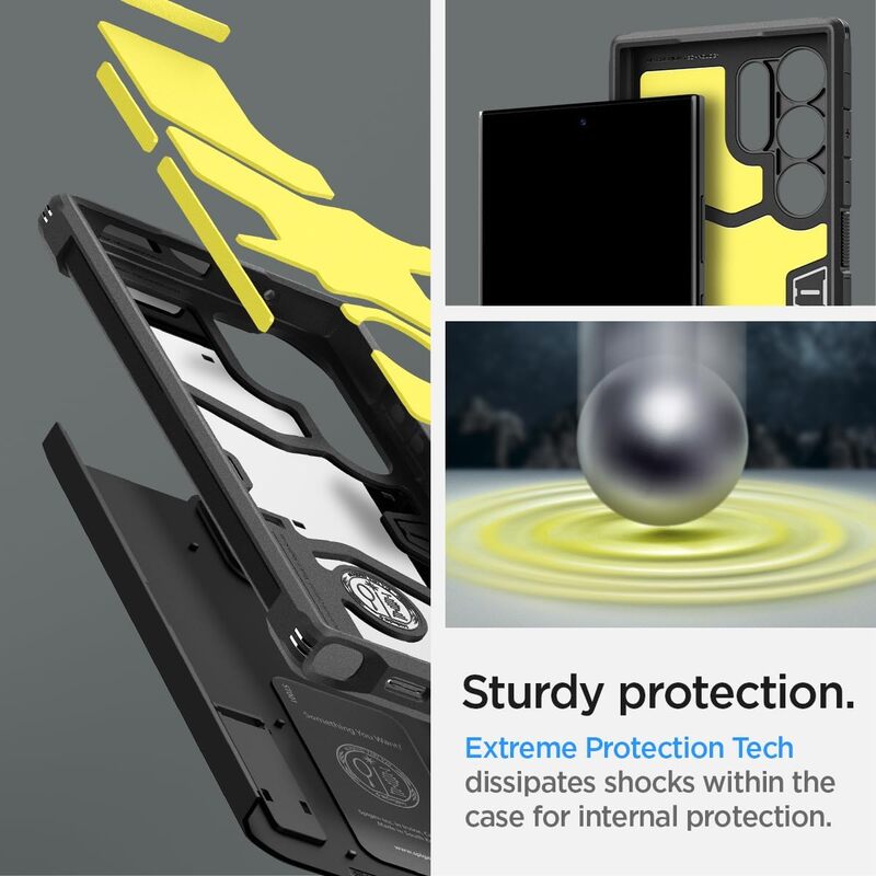 Spigen Samsung Galaxy S24 ULTRA case cover Tough Armor with Extreme Impact Foam - Black