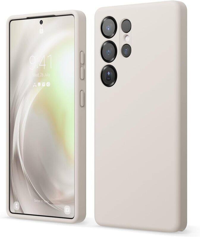 

elago Liquid Silicone for Samsung Galaxy S25 ULTRA Case Cover - Stone