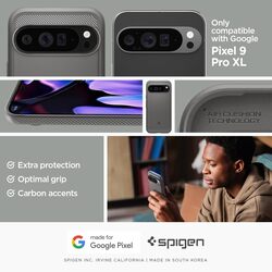 Spigen Google Pixel 9 Pro XL Rugged Armor case cover - Marble Gray