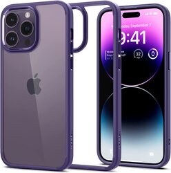 Spigen Ultra Hybrid for iPhone 14 Pro Case Cover - Deep Purple