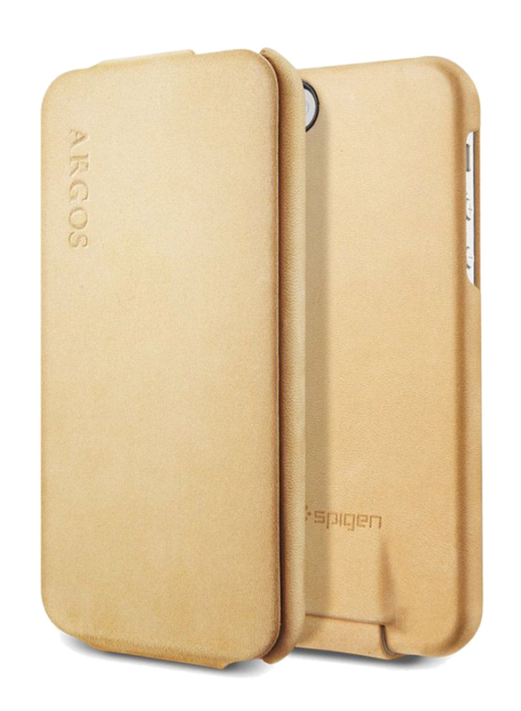 Spigen Apple iPhone 5 SGP Argos Genuine Leather Mobile Phone Flip Cover, Vintage Brown