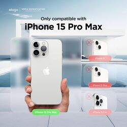 Elago Hybrid Clear Compatible with iPhone 15 Pro Max Military Grade Drop Protection Case Cover - Transparent