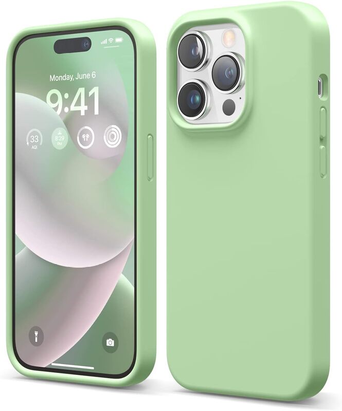 Elago Silicone for iPhone 14 Pro Case Cover - Pastel Green