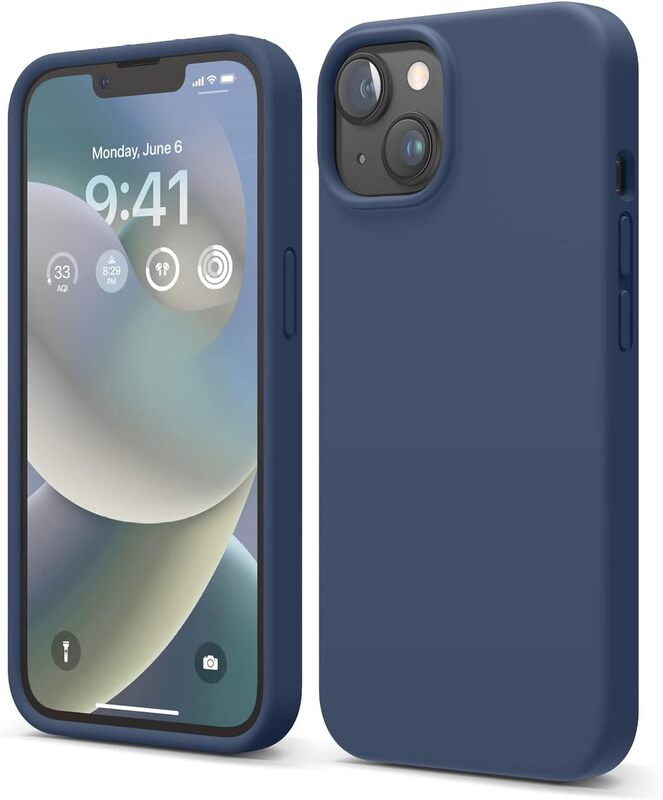 Elago Silicone for iPhone 14 Case Cover - Jean Indigo