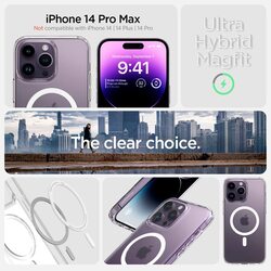 Spigen Ultra Hybrid (MagFit) for iPhone 14 Pro Max Case Cover with MagSafe - Frost Clear