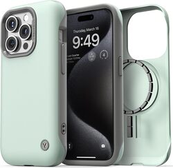 VRS Design Terra Guard Modern for iPhone 15 Pro Case Cover (MagSafe compatible) - Marine Green