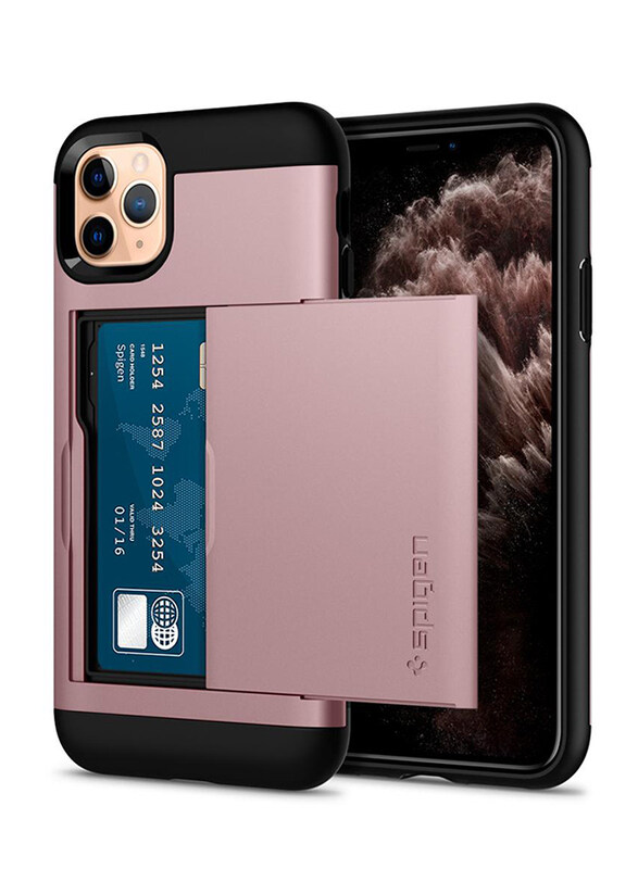 

Spigen Apple iPhone 11 Pro Case Cover Slim Armor CS card slot wallet, Rose Gold