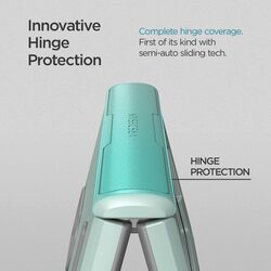 VRS Design Terra Guard Modern (Hinge Protection) Samsung Galaxy Z Fold 3 5G Case Cover - Marine Green