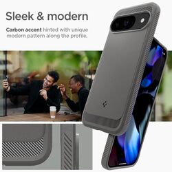 Spigen Google Pixel 9 / Pixel 9 PRO Rugged Armor case cover - Marble Gray