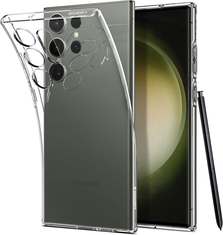 Spigen Liquid Crystal for Samsung Galaxy S23 Ultra Case Cover - Crystal Clear
