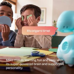 My Companion 3 AI-Powered Smart Robot, Stem Learning And Educational, Interactive Robo With Coding Apps + Unlimited Games + Programmable, For Kids 5-10 Years Old - Blue