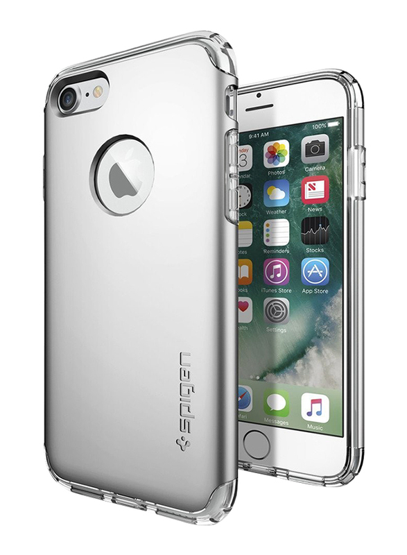 Spigen Apple iPhone 7 Hybrid Armor Mobile Phone Case Cover, Satin Silver