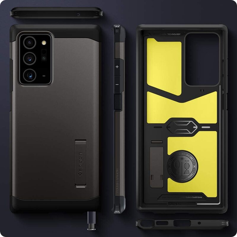 Spigen Samsung Galaxy Note 20 Ultra 5G / Note 20 ULTRA Case Cover Tough Armor with Extreme Impact Foam, Gunmetal