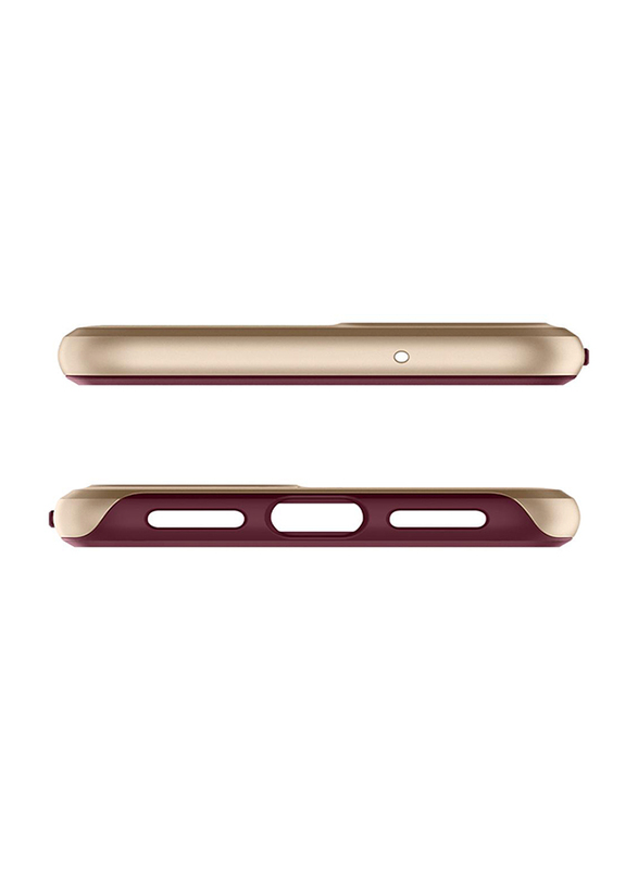 Spigen Google Pixel 4 XL Neo Hybrid Mobile Phone Case Cover, Burgundy with Gold Frame